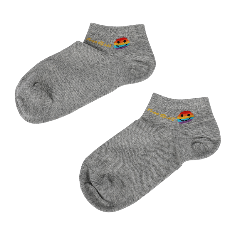 Veľkoobchodné alebo zákazkové dámske ponožky so smajlíkom emoji tváre so vzorom tenisiek