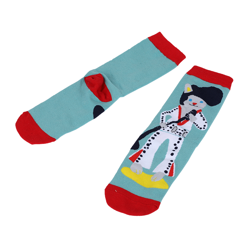 Prispôsobené OEM najlepšie žakárové novinky unisex roztomilé anime super hrdina vlastné bavlnené ležérne módne rúrkové ponožky