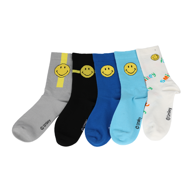 Prispôsobené pánske neformálne ponožky so vzormi a písmenami smajlíkov emoji, ktoré sú vyrobené z vysoko kvalitnej bavlny, takže ponožky sú mäkké, pohodlné, odolné, priedušné a teplé.